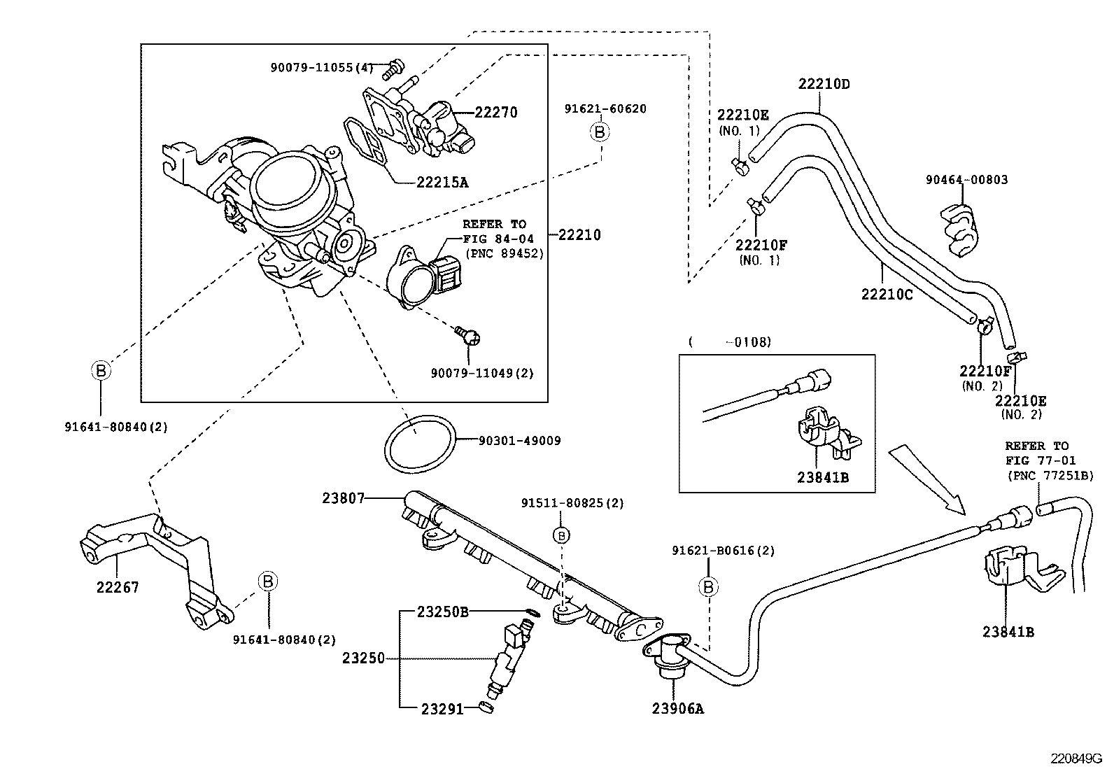 22267-23040 BRACKET, THROTTLE BODY product image