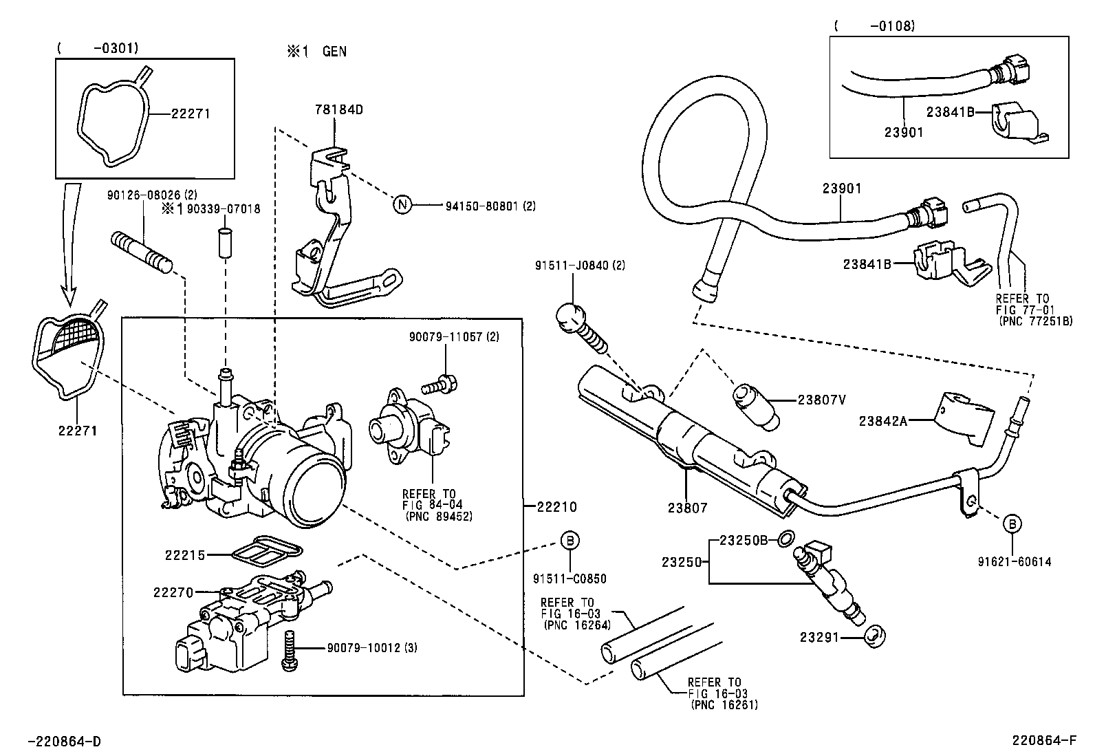 22210-23030 BODY ASSY, THROTTLE product image