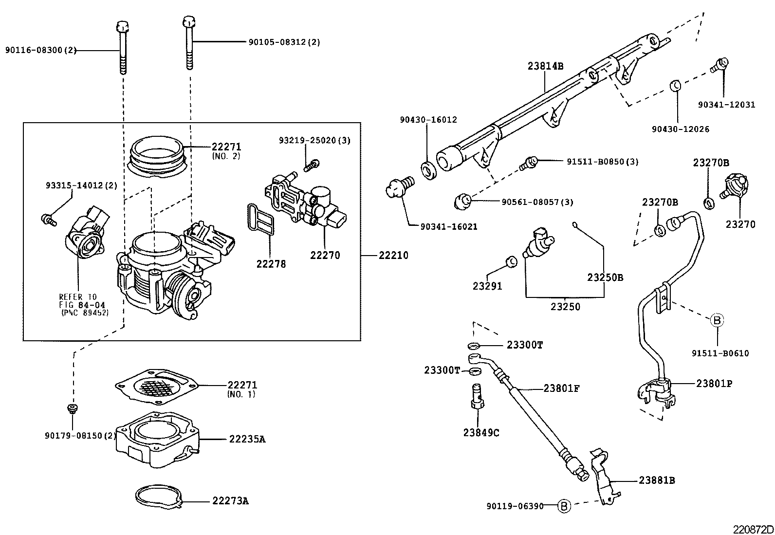 22271-46090 GASKET, THROTTLE BODY product image