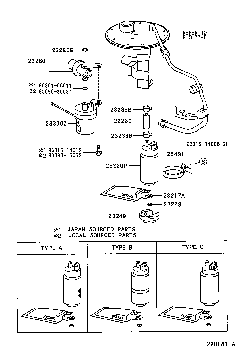 23209-11130 INJECTOR ASSY, FUEL product image