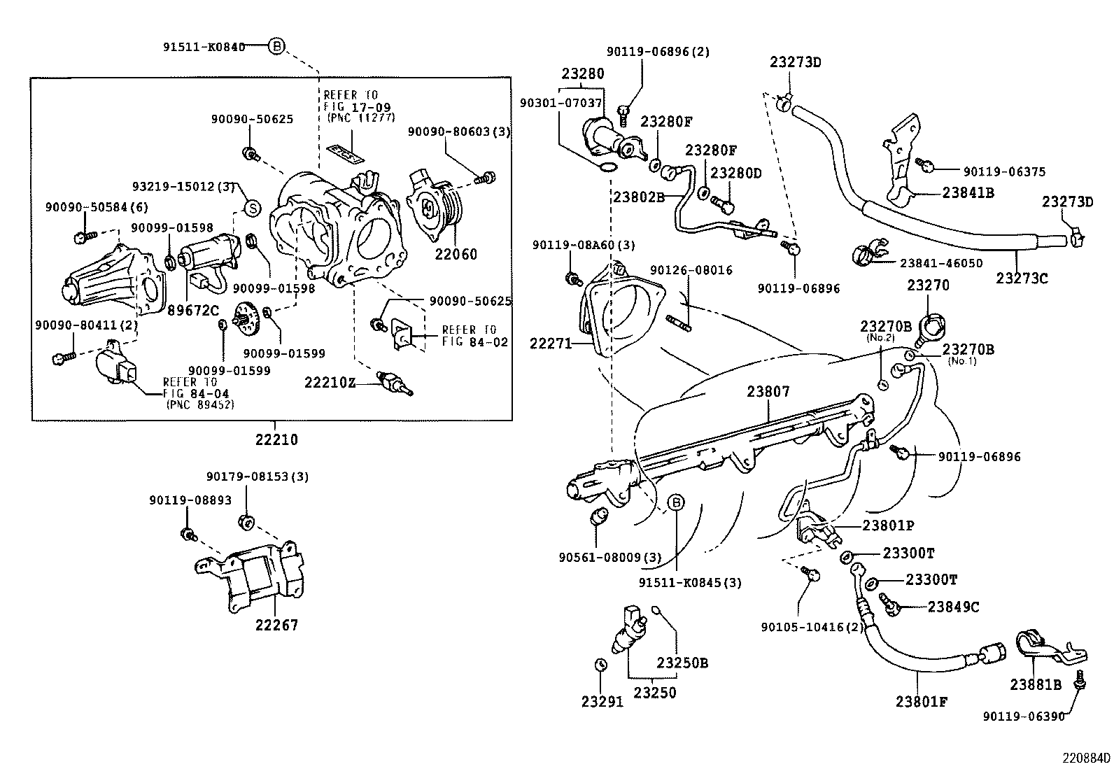 22271-46090 GASKET, THROTTLE BODY product image