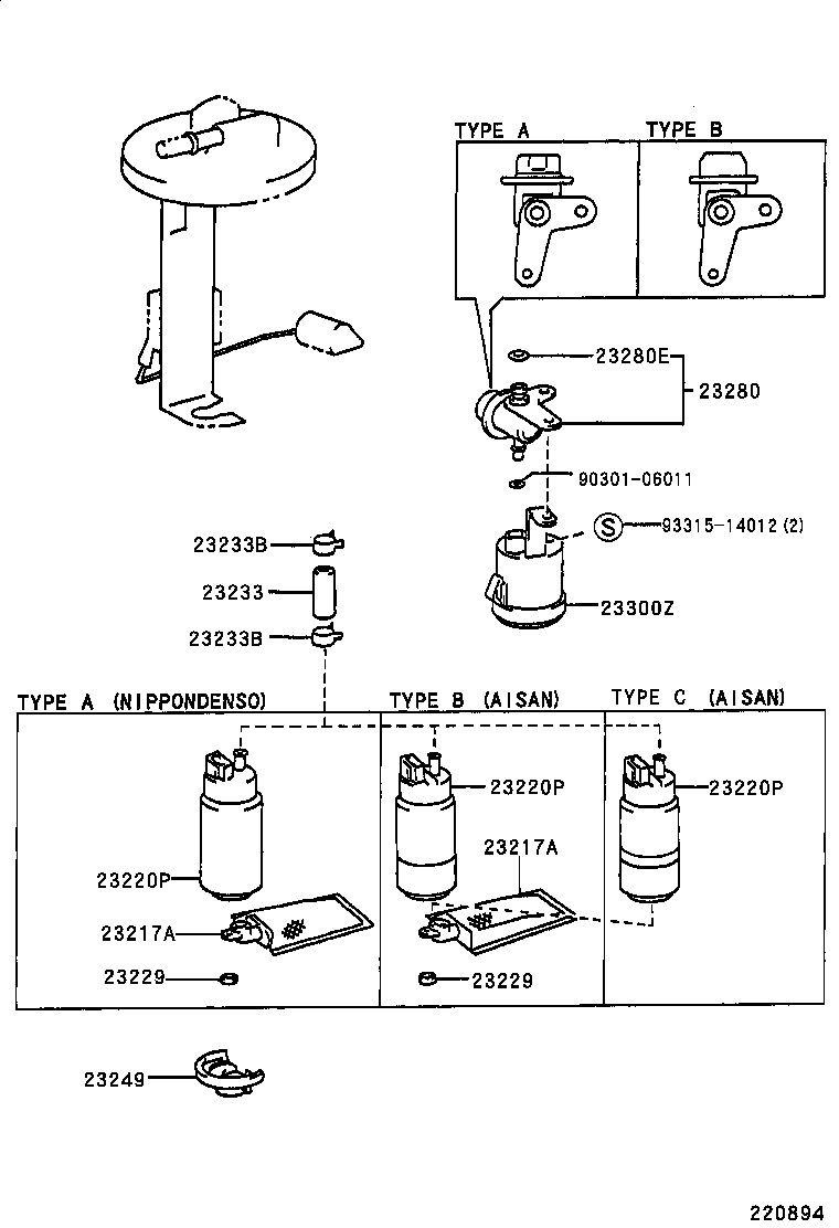 23209-11070 INJECTOR ASSY, FUEL product image