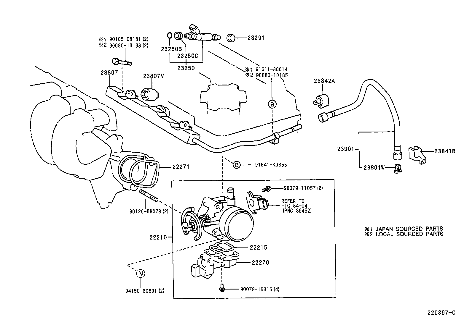 22210-02200 BODY ASSY, THROTTLE product image