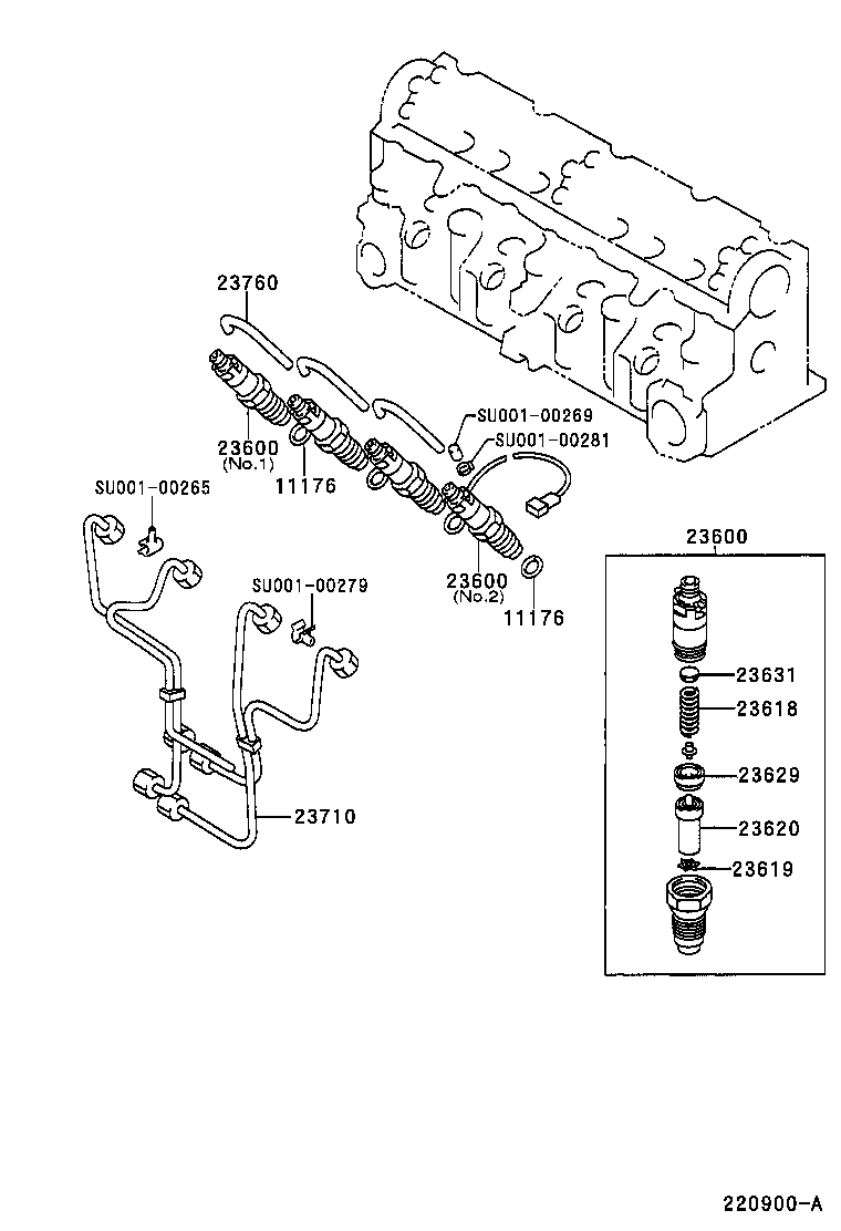 23679-27020 SCREW, INJECTOR FOLLOW product image