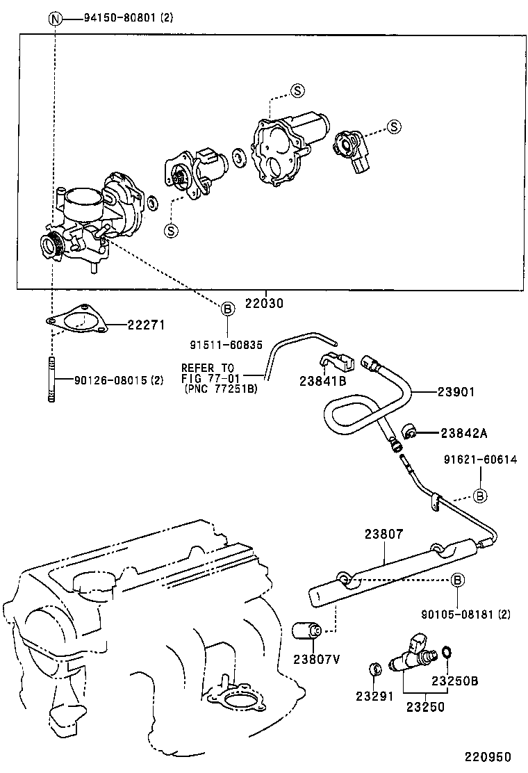 22271-21030 GASKET, THROTTLE BODY product image