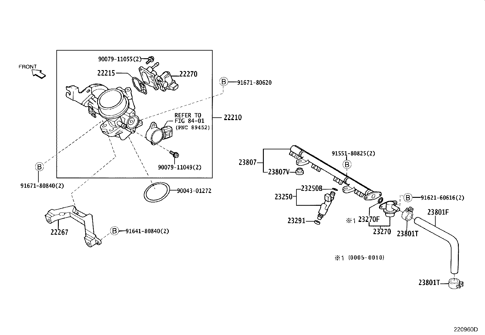 22271-87105 GASKET, THROTTLE BODY product image