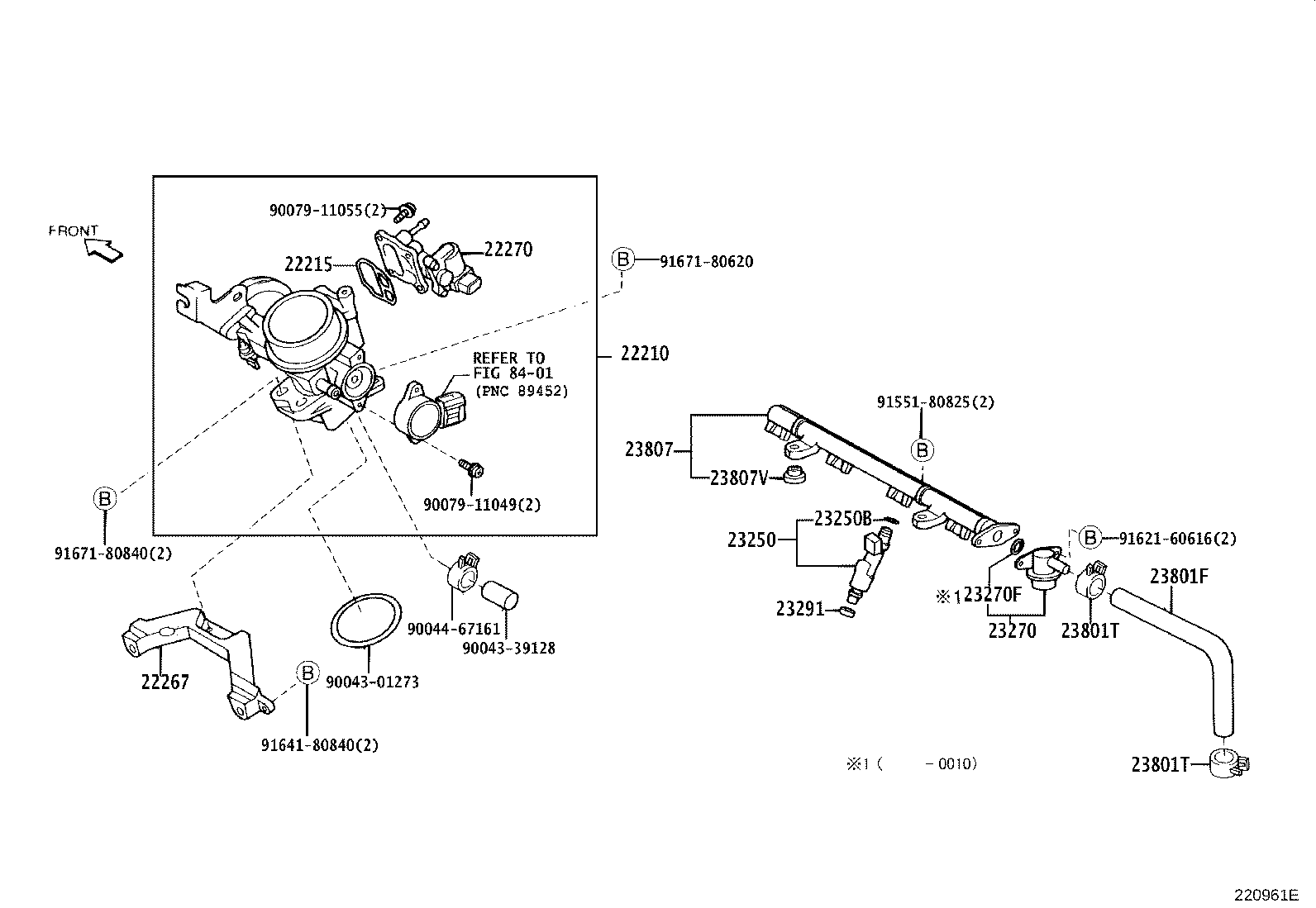 22271-87105 GASKET, THROTTLE BODY product image