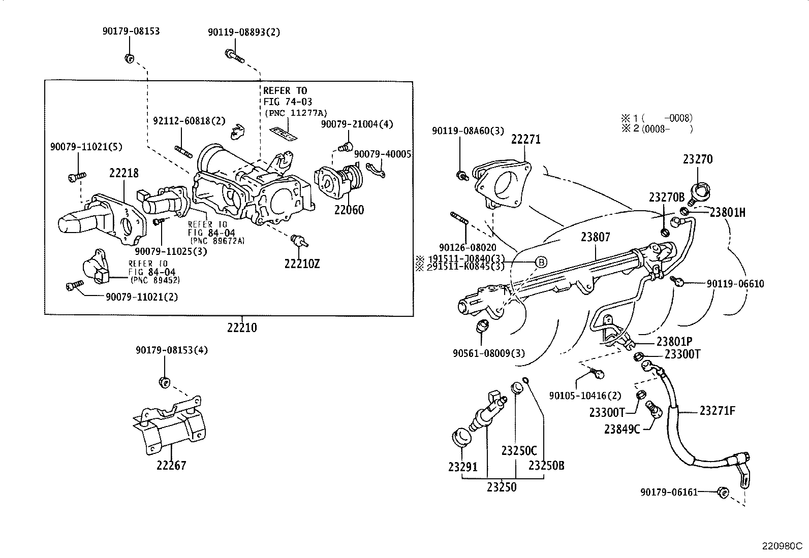 23060-46010 REGULATOR ASSY, FUEL PRESSURE W/JET PUMP product image