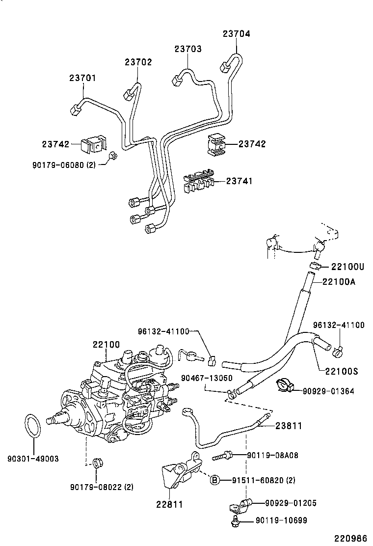 22100-67060 PUMP ASSY, INJECTION OR SUPPLY product image