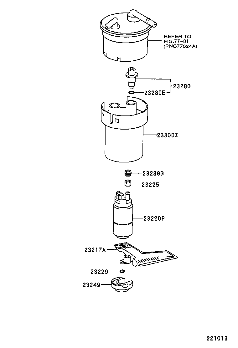 23209-22020 INJECTOR ASSY, FUEL product image