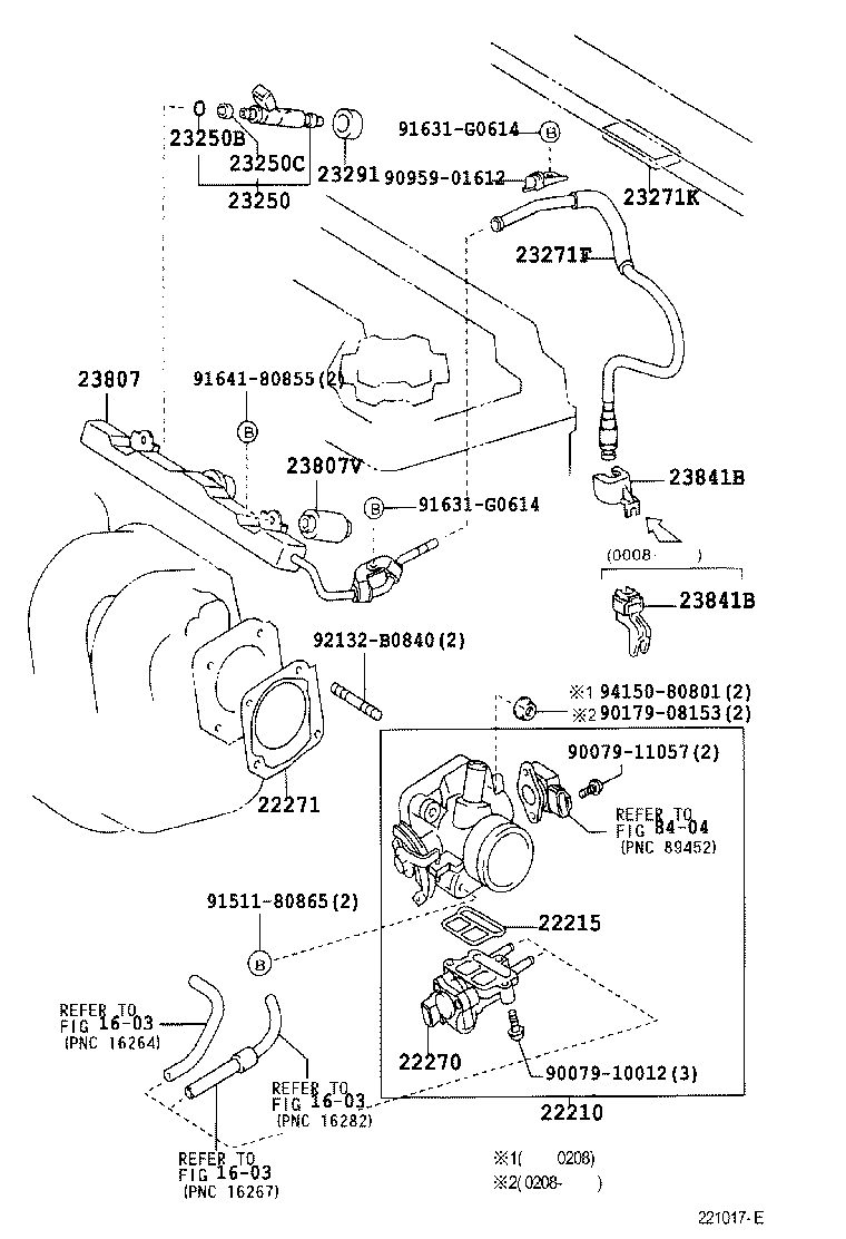 22270-22031 VALVE ASSY, IDLE SPEED CONTROL(FOR THLOTTLE BODY) product image