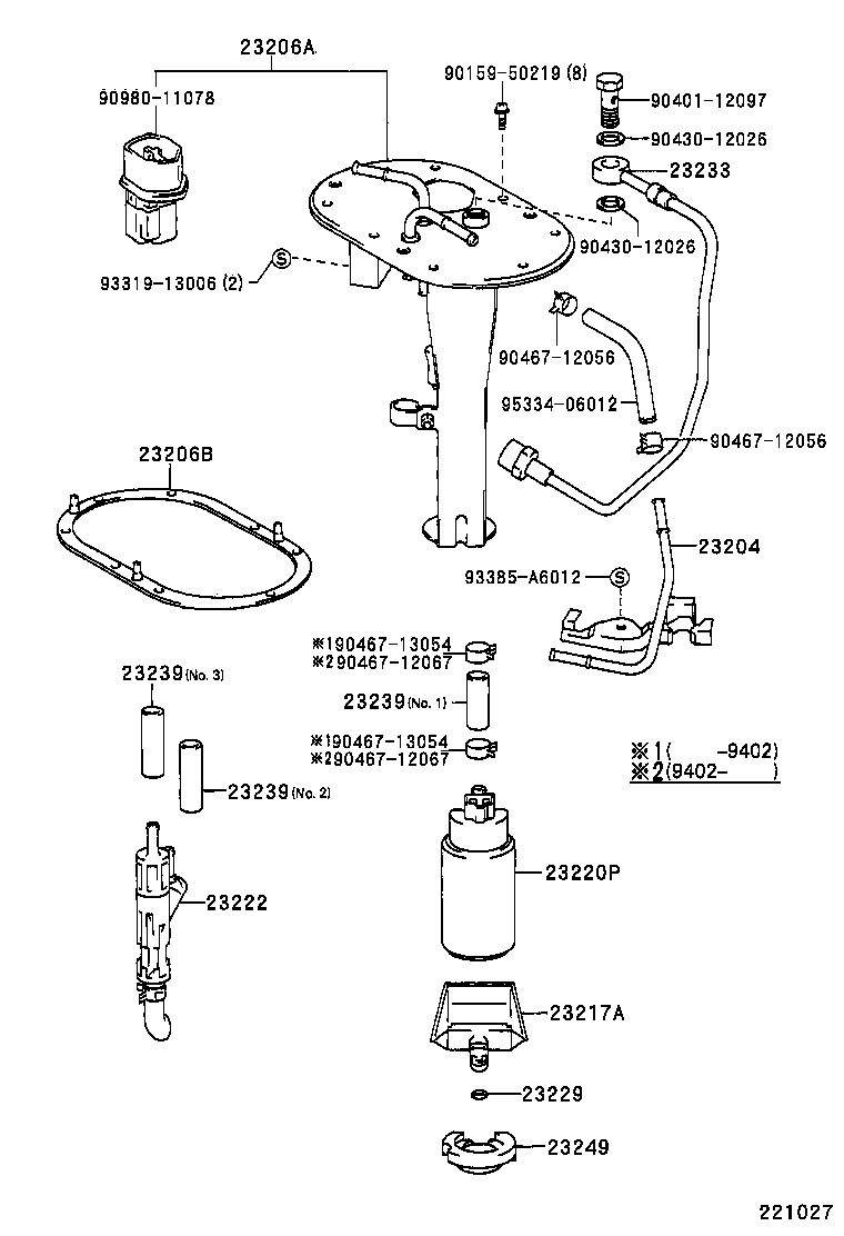 23209-11060 INJECTOR ASSY, FUEL product image