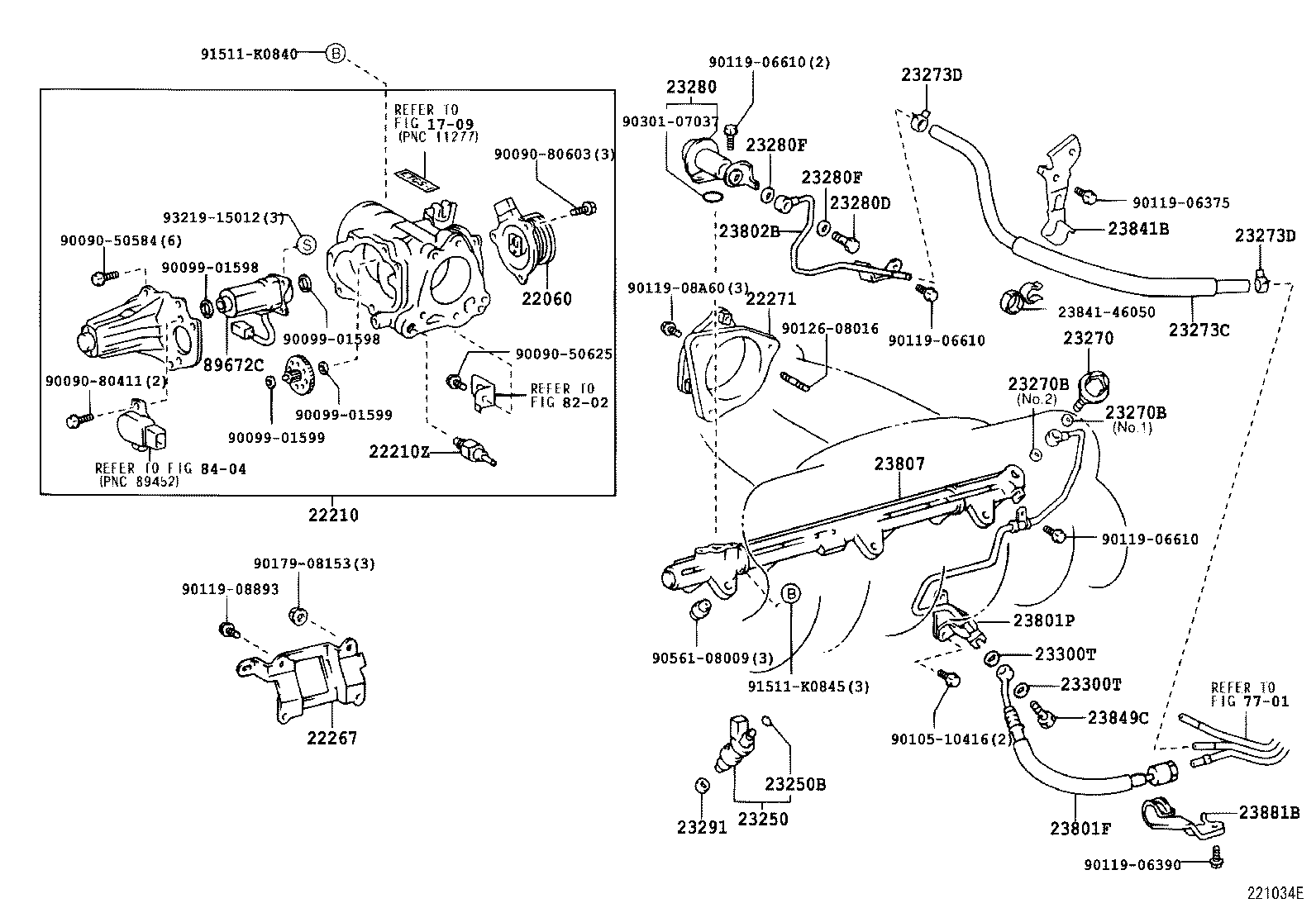 22271-46100 GASKET, THROTTLE BODY product image