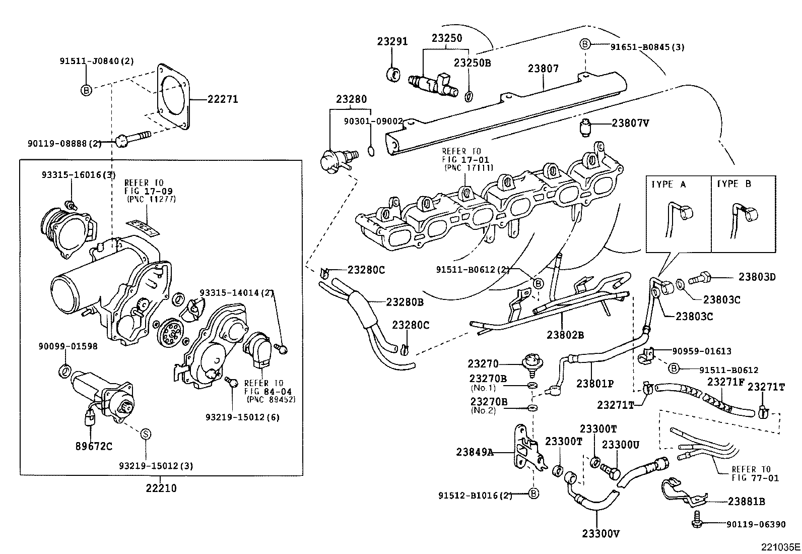 22271-46100 GASKET, THROTTLE BODY product image