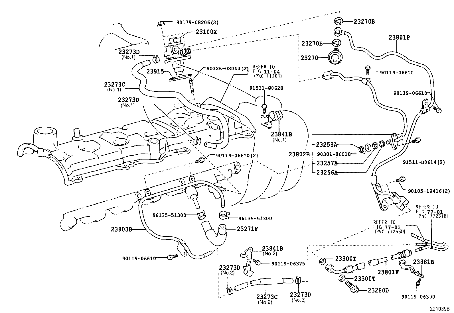22271-46100 GASKET, THROTTLE BODY product image
