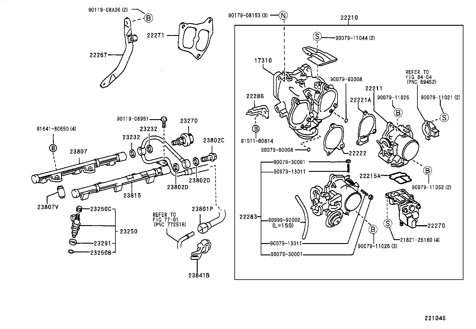 22222-20131 GASKET, INTAKE AIR CONTROL VALVE, NO.2 product image