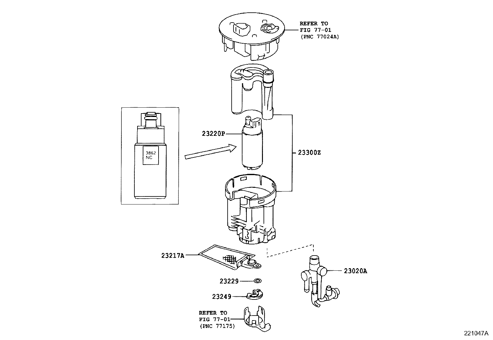 22222-20131 GASKET, INTAKE AIR CONTROL VALVE, NO.2 product image