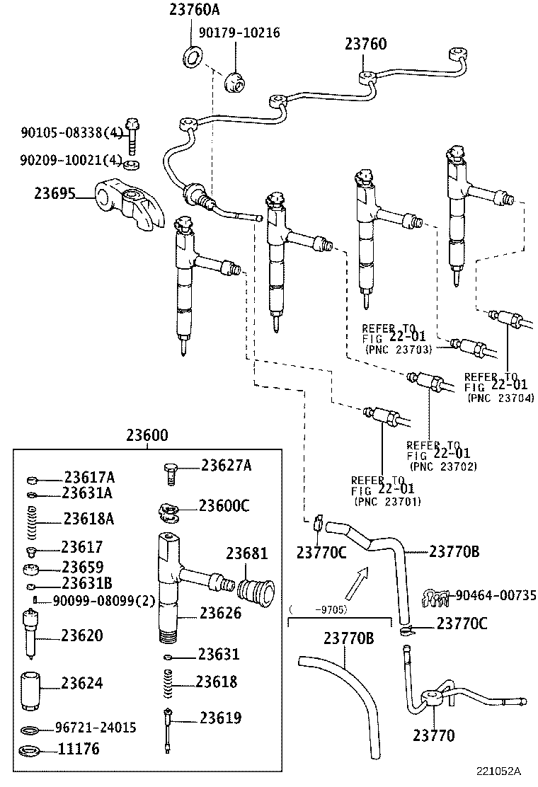 23600-89102 HOLDER & NOZZLE SET, NOZZLE product image