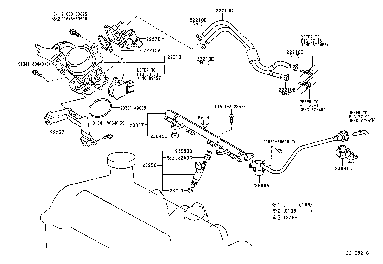 Toyota 22215-74400 GASKET, IDLE SPEED CONTROL VALVE