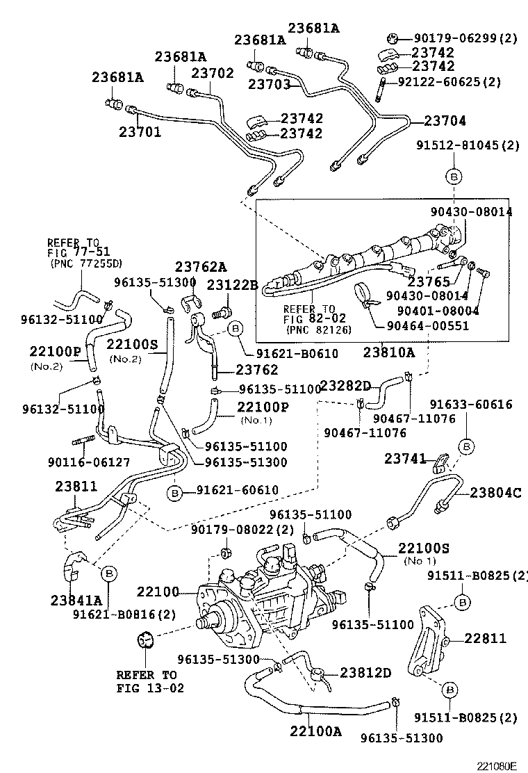 23271-27090 HOSE, FUEL(FOR FUEL PIPE TO FUEL TUBE) product image