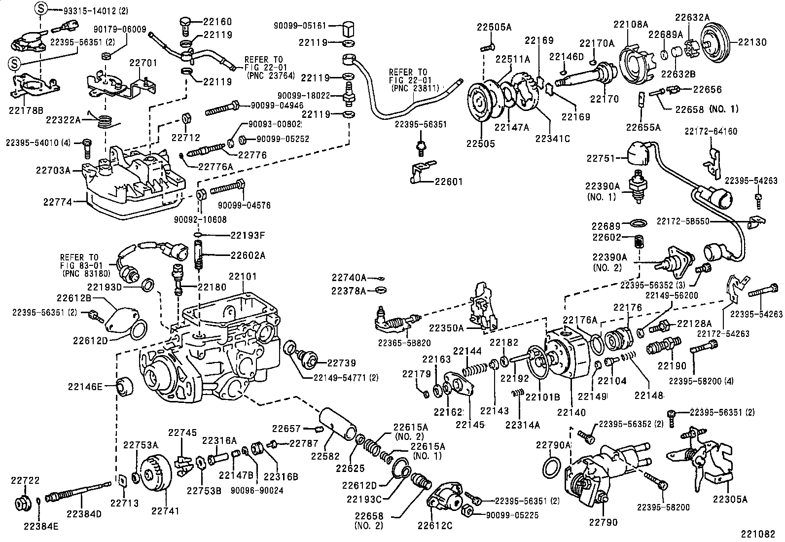 22140-5B460 HEAD SUB-ASSY, DISTRIBUTIVE PUMP product image