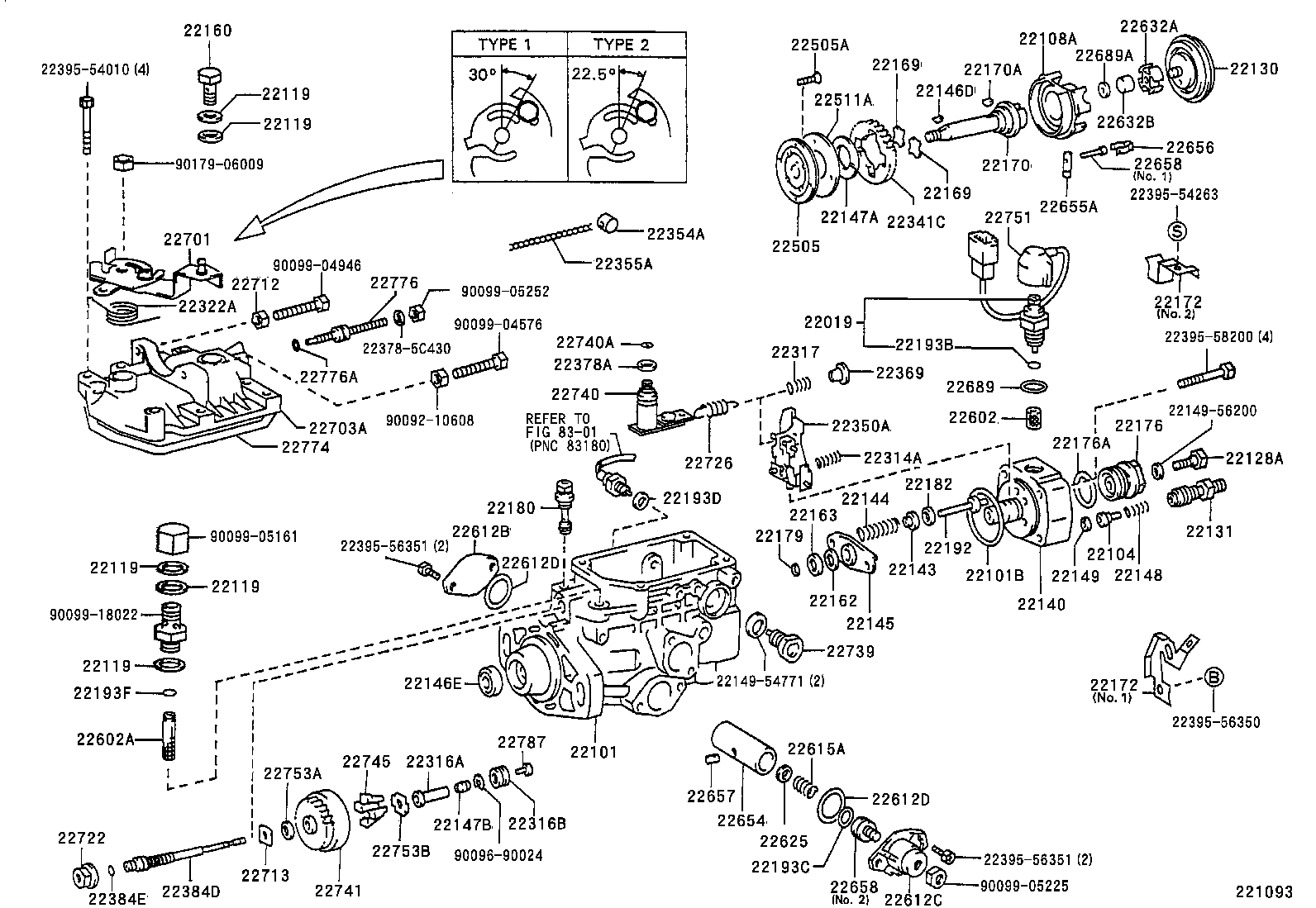 22101-5B520 HOUSING SUB-ASSY, INJECTION PUMP product image