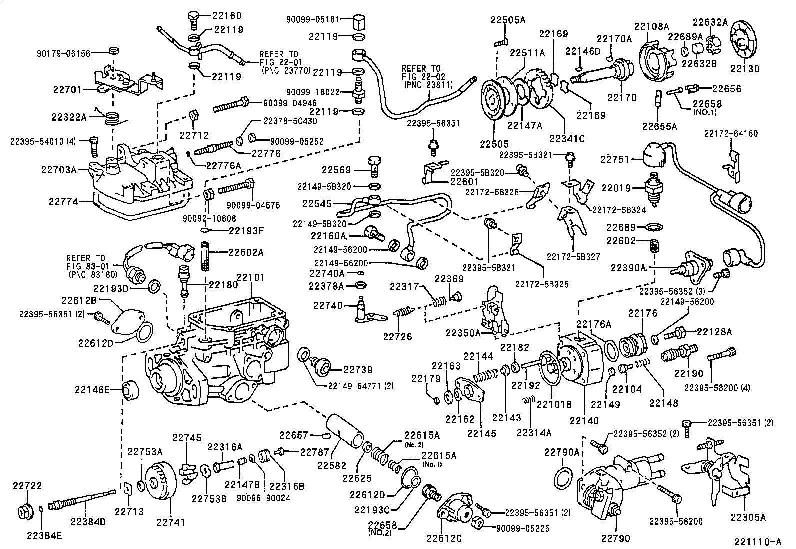22140-5B590 HEAD SUB-ASSY, DISTRIBUTIVE PUMP product image