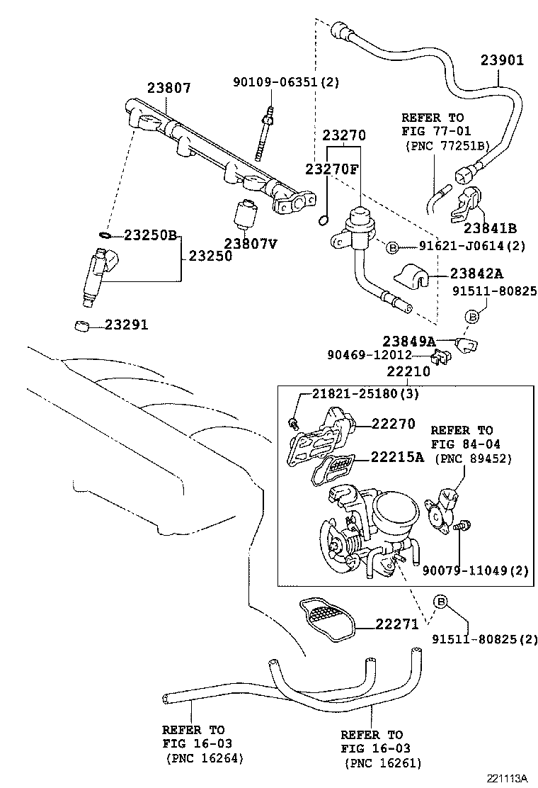 22030-28061 BODY ASSY, THROTTLE W/MOTOR product image