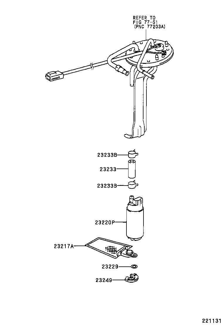 23206-35300 BRACKET, FUEL PUMP product image