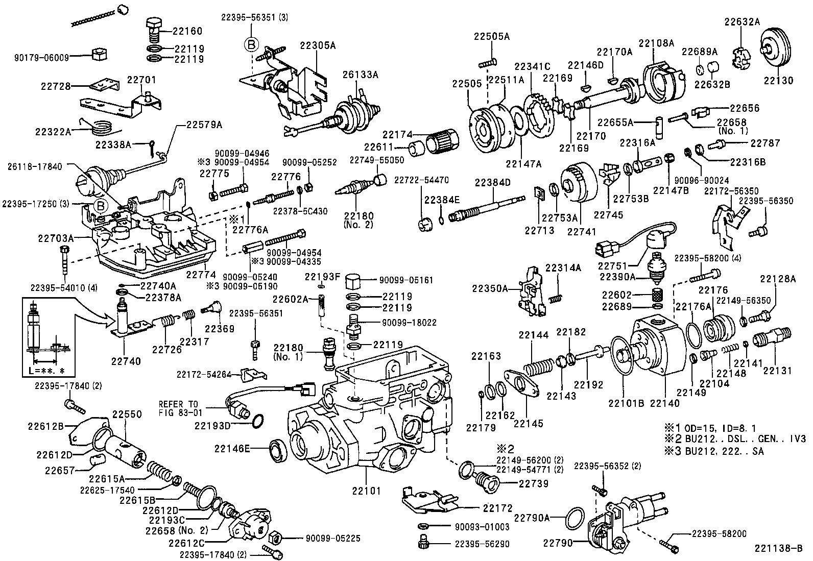 22104-17840 VALVE SUB-ASSY, INJECTION PUMP DELIVERY product image