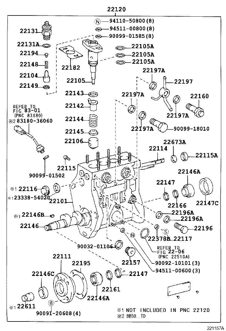 22101-5C351 HOUSING SUB-ASSY, INJECTION PUMP product image