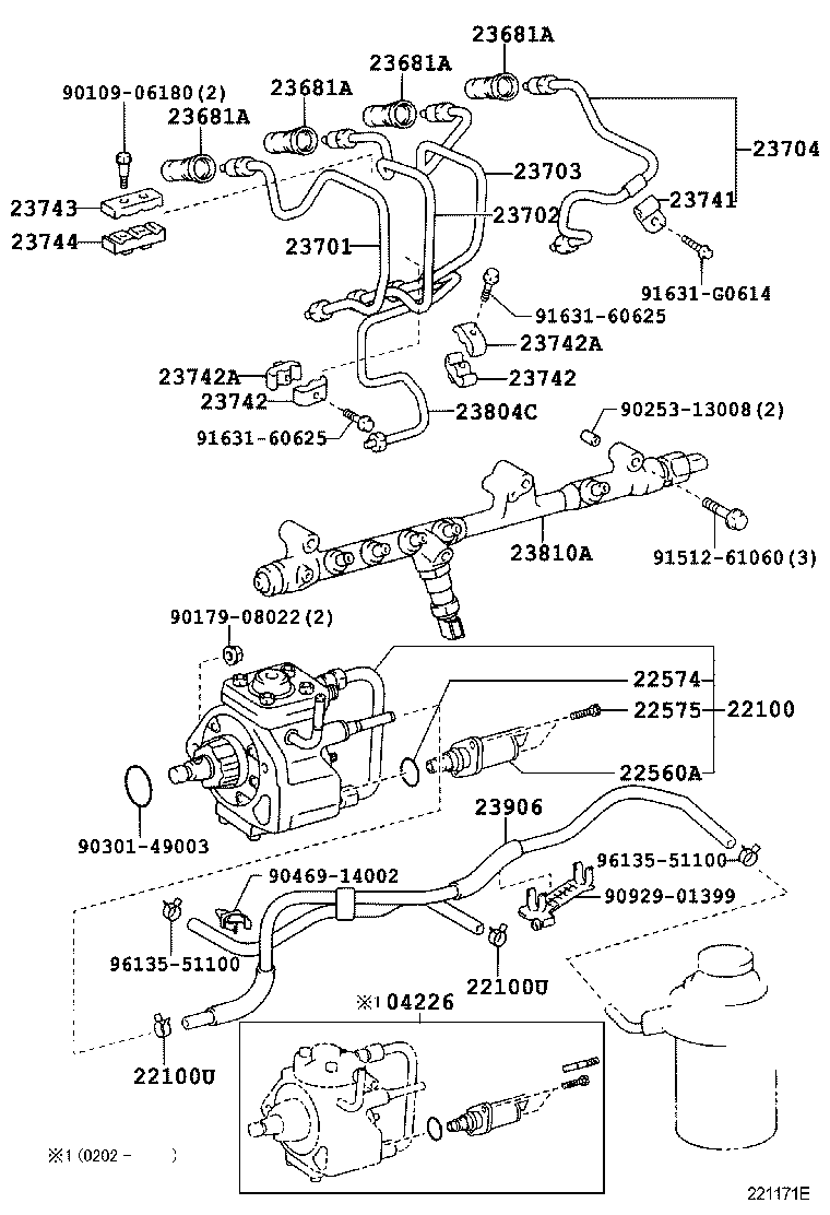 22100-30021 PUMP ASSY, INJECTION OR SUPPLY product image
