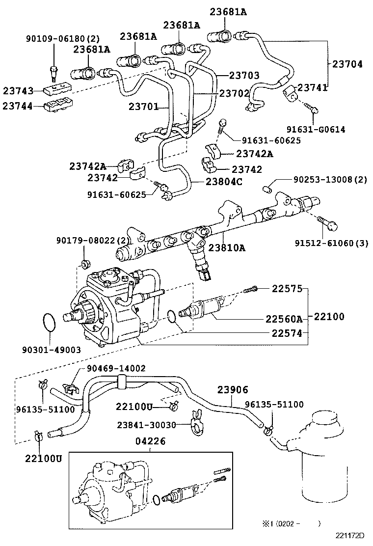 22100-30021 PUMP ASSY, INJECTION OR SUPPLY product image
