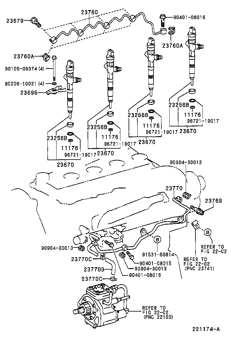 23624-55050 NUT, NOZZLE RETAINING product image