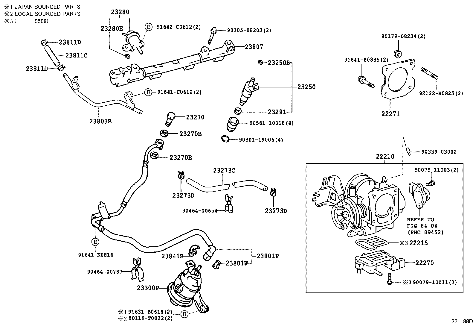 23273-75080 HOSE, FUEL, NO.2 product image