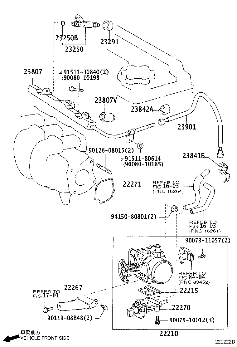 Toyota 22210-22171 BODY ASSY, THROTTLE