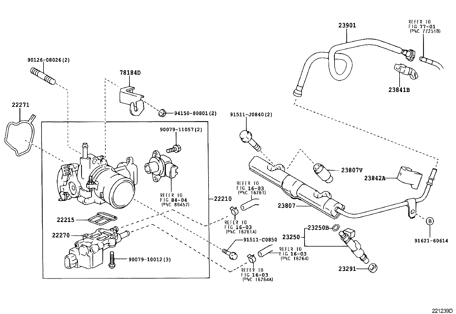 22030-28011 BODY ASSY, THROTTLE W/MOTOR product image