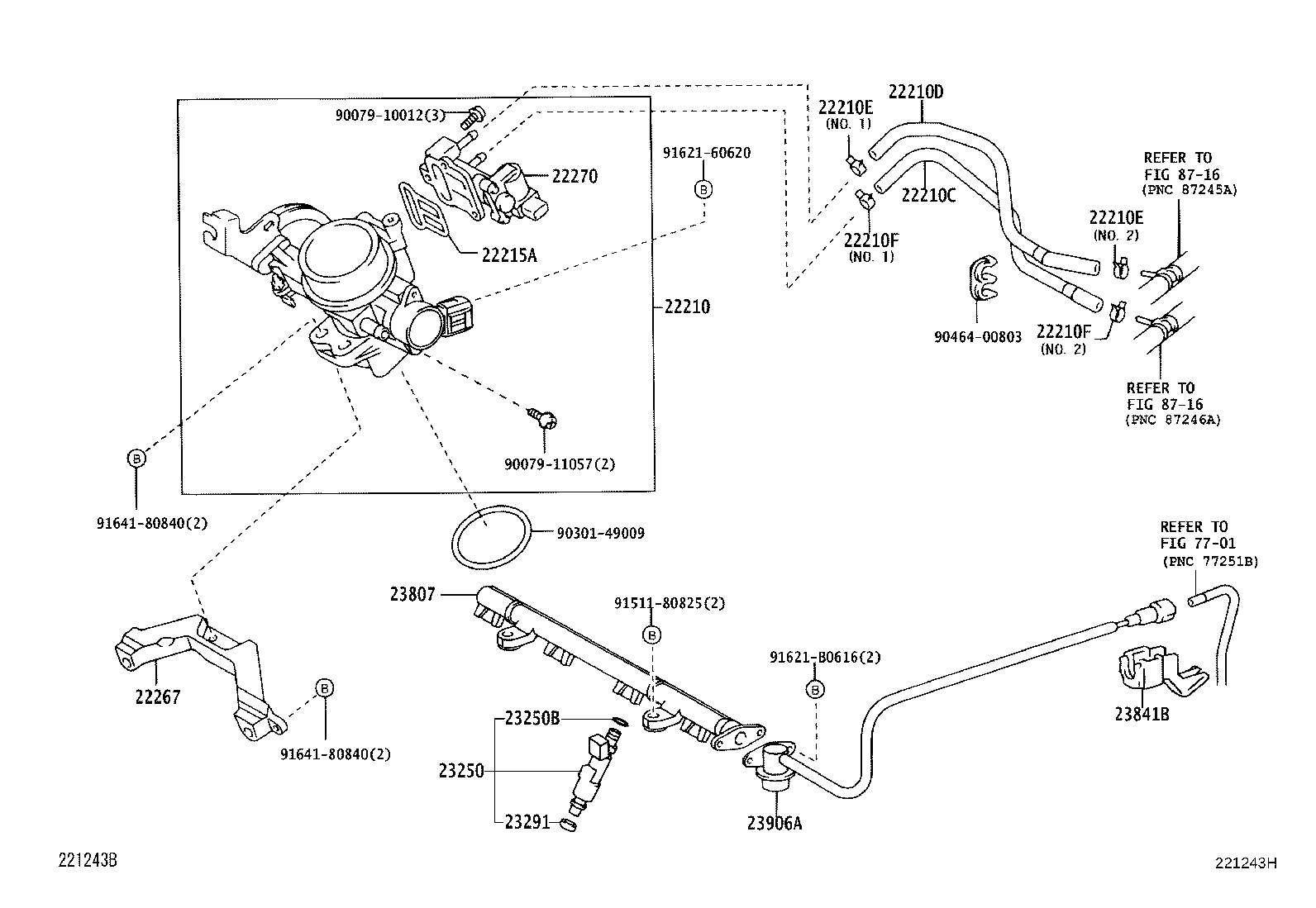22210-23040 BODY ASSY, THROTTLE product image