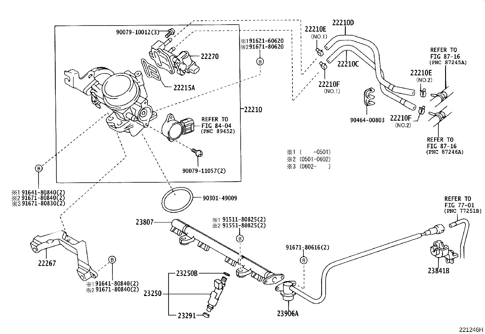 22267-23040 BRACKET, THROTTLE BODY product image