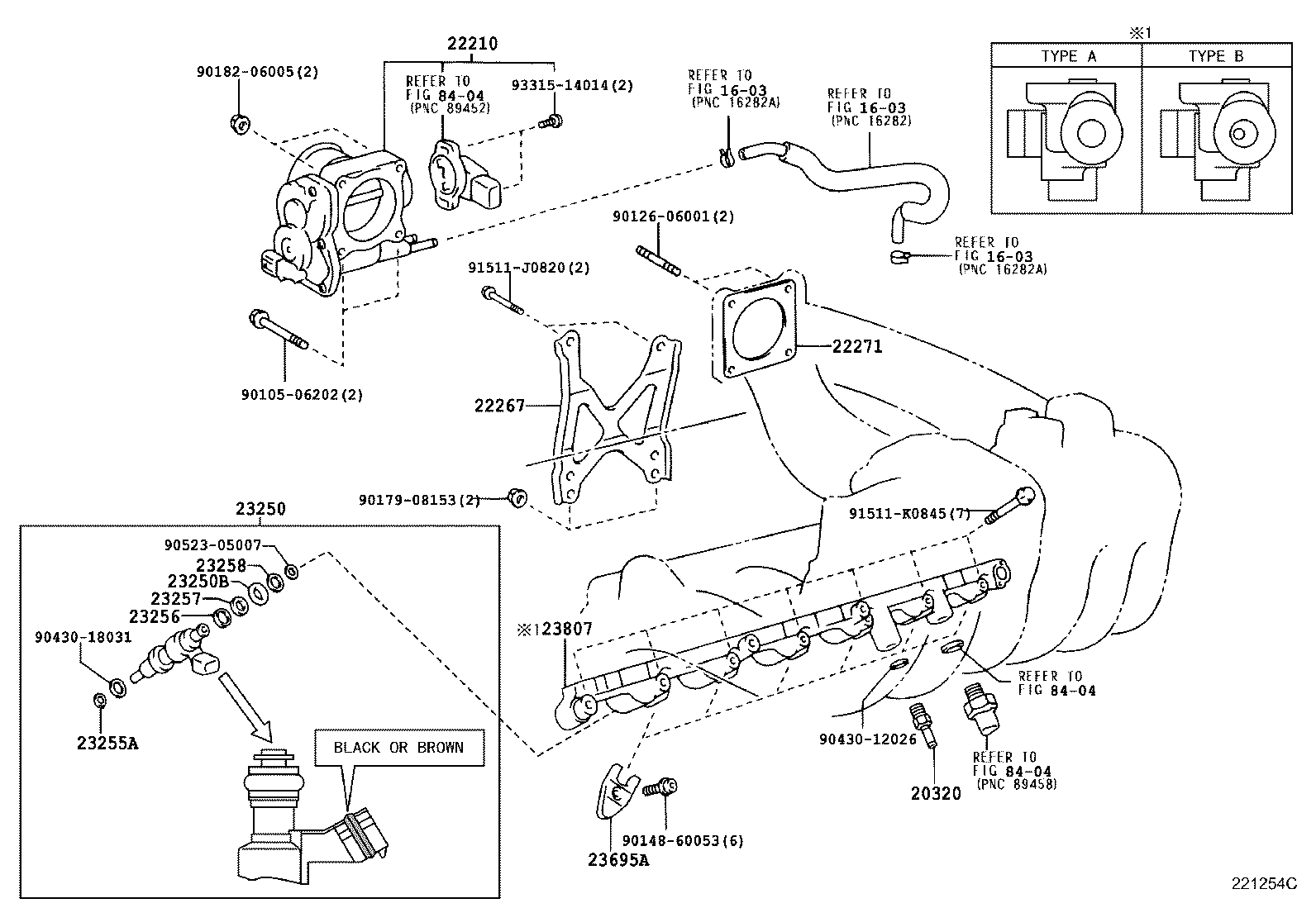 22271-46100 GASKET, THROTTLE BODY product image