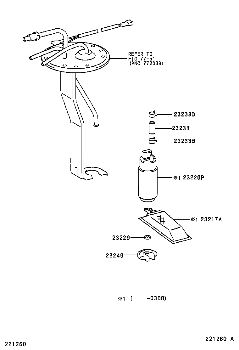 23221-75100 PUMP ASSY, FUEL product image
