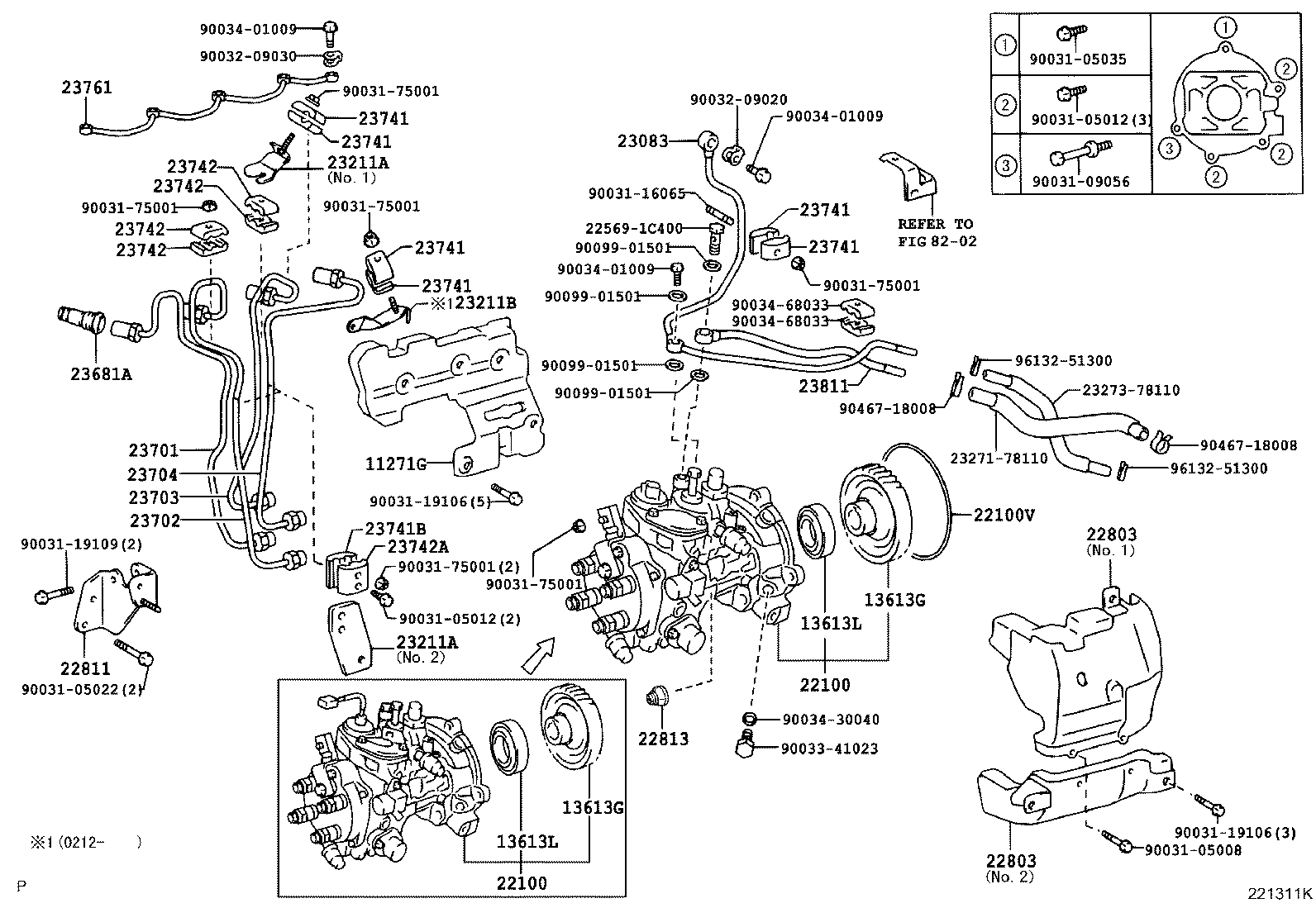 90033-01063 RING, O(FOR INJECTION PUMP) product image