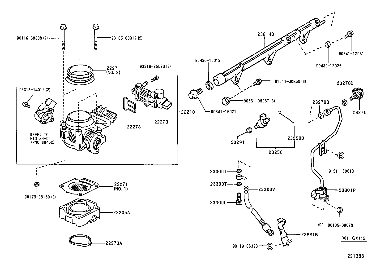 22271-46100 GASKET, THROTTLE BODY product image
