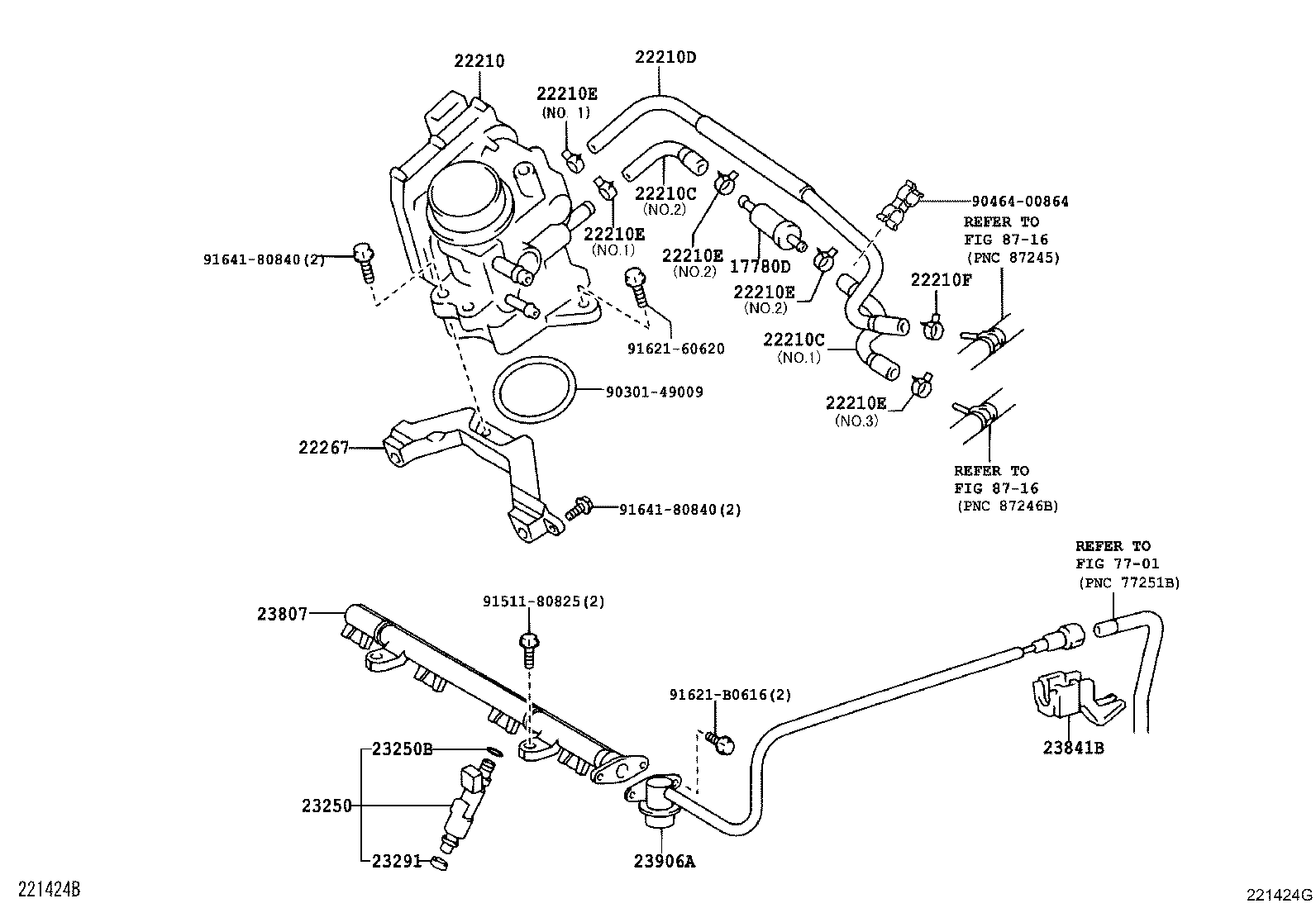 22210-23040 BODY ASSY, THROTTLE product image