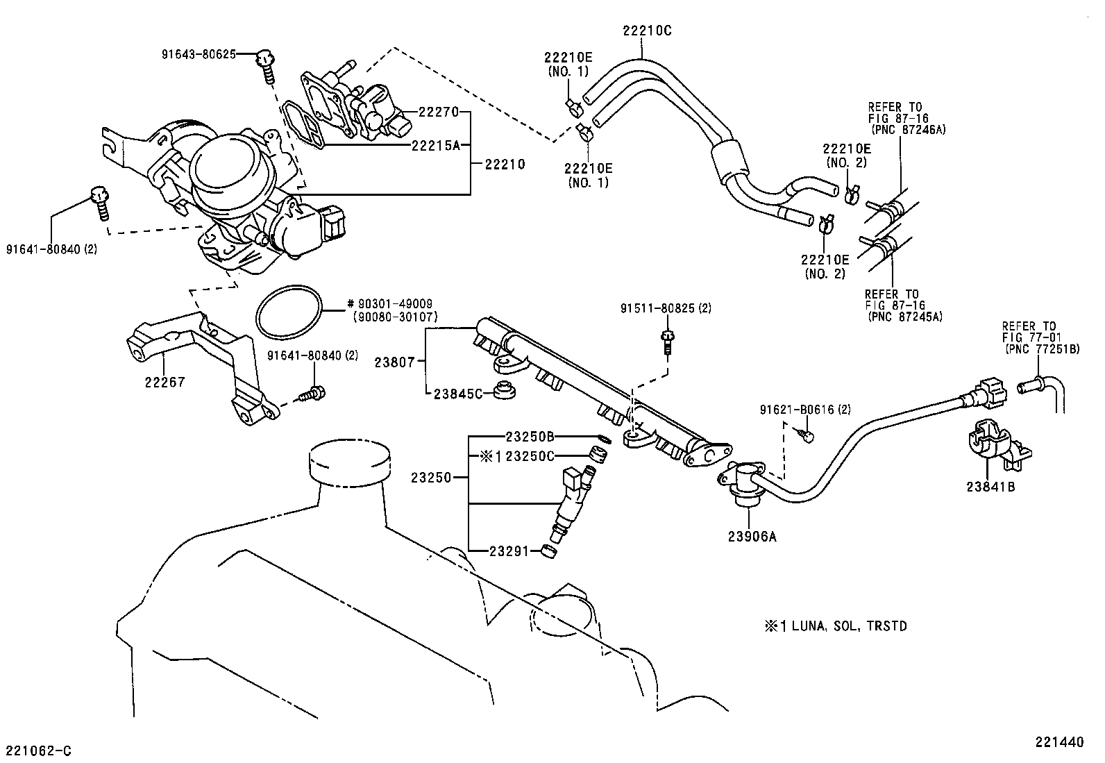23209-09010 INJECTOR ASSY, FUEL product image