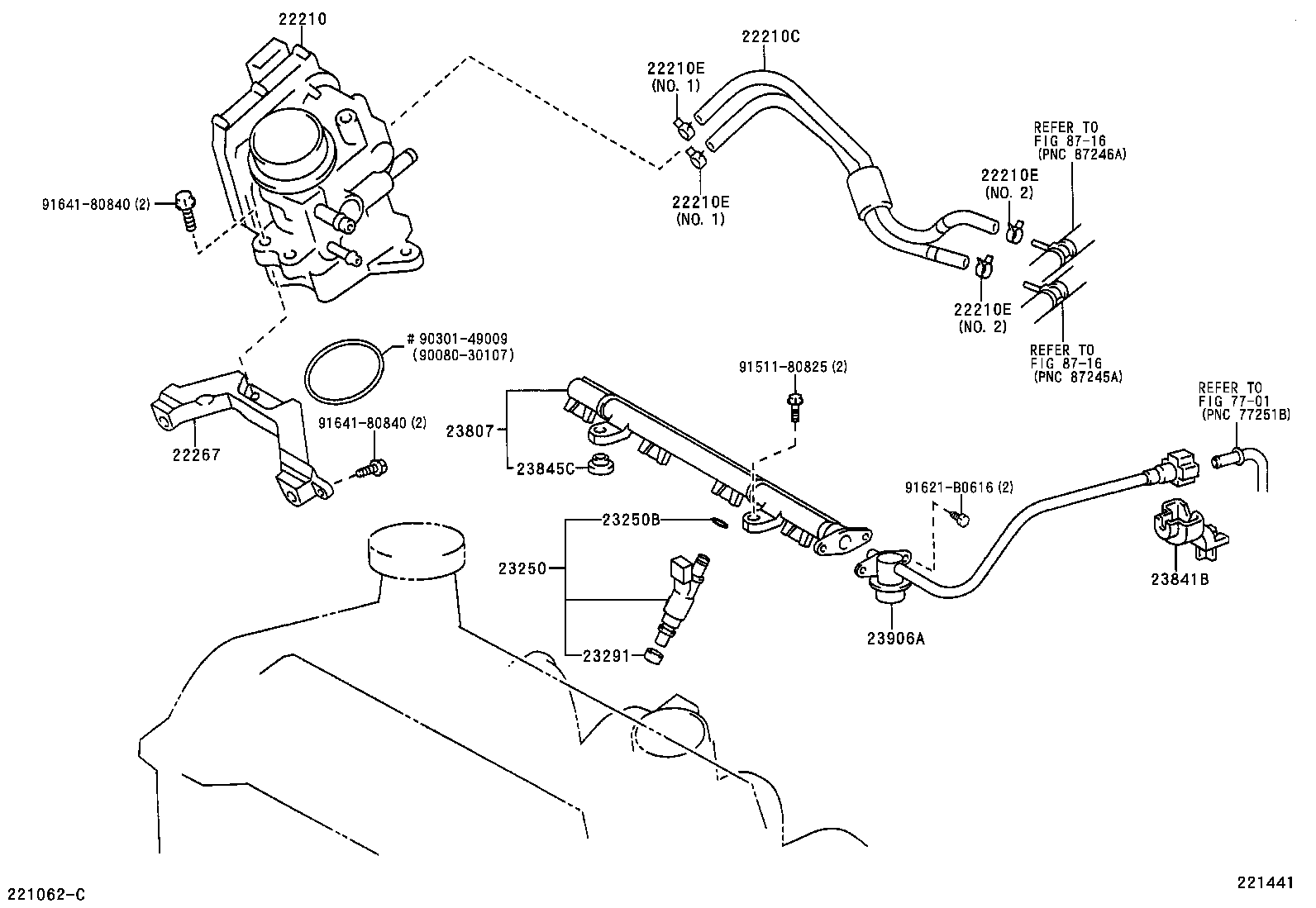 23209-09010 INJECTOR ASSY, FUEL product image