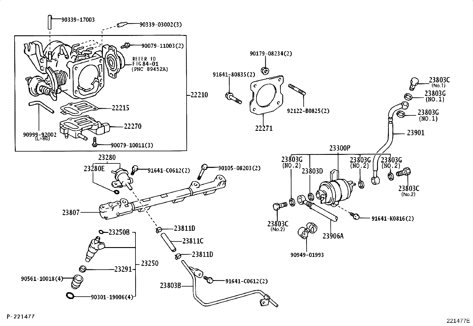 22210-75280 BODY ASSY, THROTTLE product image