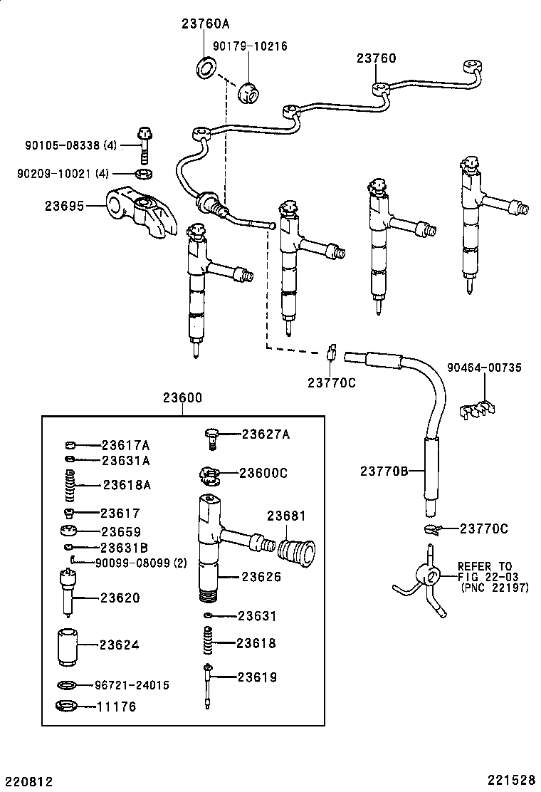 23670-78140 INJECTOR ASSY product image