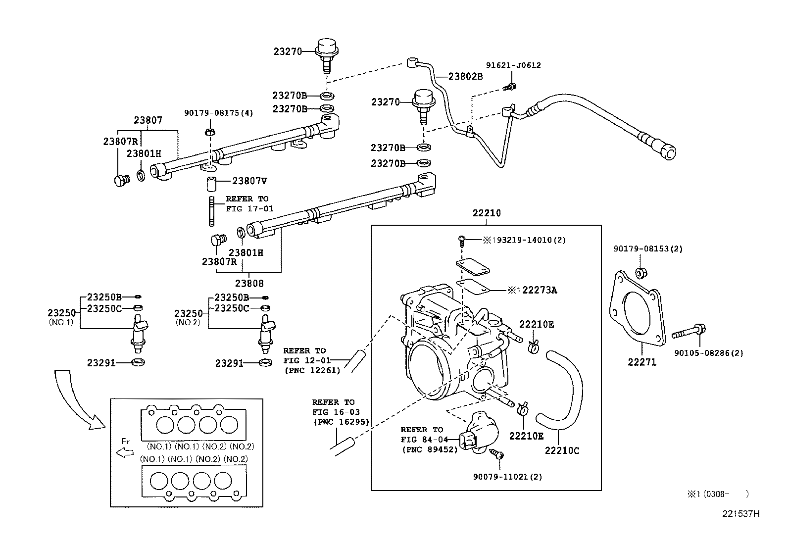 Toyota 23217-0D070 FILTER, FUEL PUMP