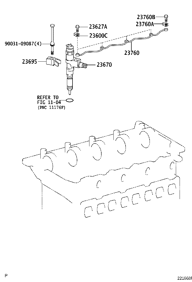 23670-78060 INJECTOR ASSY product image